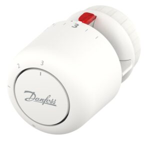 Termostatinė galva Danfoss Aero RA, 5-22 °C, dujinis užpildas. Daugiabučiuose be apskaitos